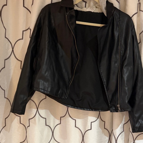 wonder nation Jackets & Blazers - Wonder Nation Classic Black Leather Jacket
